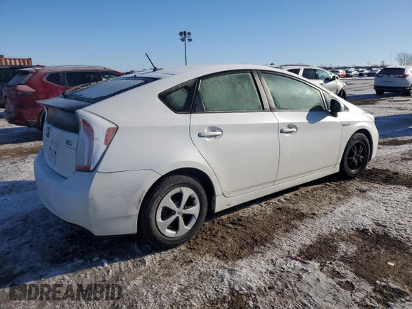 2012 Toyota Prius One with VIN JTDKN3DU5C5446774, listed as a Copart auction lot 46480605 with 123,658 mi miles and Salvage Title. Bid and sale history available at carsss.com. Image 3.