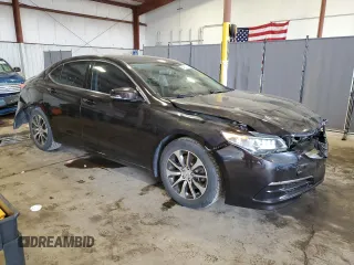 2015 Acura TLX with VIN 19UUB1F3XFA009649, listed as a Copart auction lot 64503734 with 75,859 mi miles and Salvage Title. Bid and sale history available at carsss.com. Image 4.