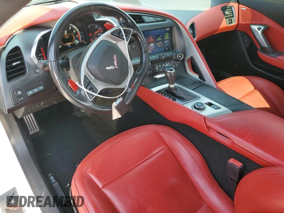 2017 Chevrolet Corvette Z06 3LZ with VIN 1G1YU2D64H5602862, listed as a Copart auction lot 69584994 with 57,376 mi miles and Clean Title. Bid and sale history available at carsss.com. Image 8.