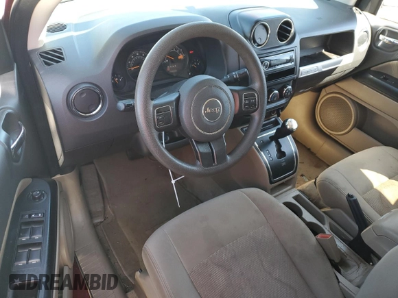 2015 Jeep Compass Sport with VIN 1C4NJCBB9FD246582, listed as a Copart auction lot 48387475 with 134,006 mi miles and Salvage Title. Bid and sale history available at carsss.com. Image 8.