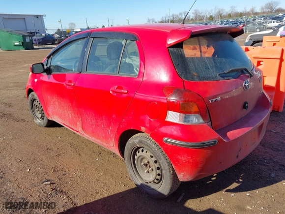 2009 Toyota Yaris with VIN JTDKT903495259976, listed as a IAAI auction lot 41670039 with 183,046 mi miles. Bid and sale history available at carsss.com. Image 3.