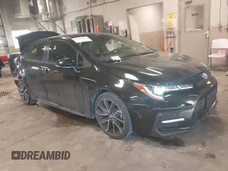 2020 Toyota Corolla SE with VIN JTDS4RCE9LJ036941, listed as a IAAI auction lot 41363034 with 87,429 mi miles. Bid and sale history available at carsss.com. Image 1.