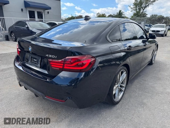 2020 BMW 4 Series 430i with VIN WBA4J1C04LBU67797, listed as a Copart auction lot 44953505 with 48,124 mi miles and Salvage title. Bid and sale history available at DreamBid. Image 3.