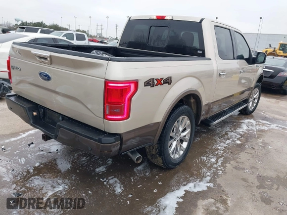 2017 Ford F-150 XL with VIN 1FTEW1EF8HKD80633, listed as a IAAI auction lot 41603566 with 122,028 mi miles. Bid and sale history available at carsss.com. Image 4.