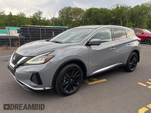 2022 Nissan Murano SL with VIN 5N1AZ2CS9NC109786, listed as a Copart auction lot 59403605 with 9,541 mi miles and Clean title. Bid and sale history available at DreamBid. Image 2.