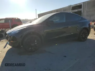 2023 Tesla Model Y Long Range with VIN 7SAYGDEEXPA078937, listed as a Copart auction lot 47095285 with 28,521 mi miles and Salvage Title. Bid and sale history available at DreamBid. Image 1.