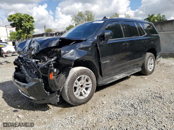 2021 Chevrolet Tahoe LS with VIN 1GNSCMKDXMR311046, listed as a Copart auction lot 85338194 with 71,634 mi miles and Salvage Title. Bid and sale history available at carsss.com. Image 1.