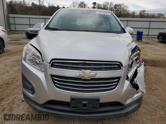 2016 Chevrolet Trax LS with VIN KL7CJKSB3GB754607, listed as a Copart auction lot 50418065 with 104,492 mi miles and Salvage Title. Bid and sale history available at carsss.com. Image 5.