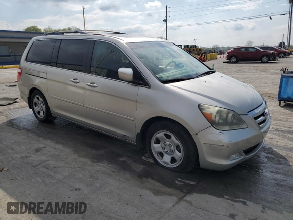 2005 Honda Odyssey TOURING with VIN 5FNRL38805B060623, listed as a Copart auction lot 51703145 with 139,017 mi miles and Salvage Title. Bid and sale history available at carsss.com. Image 4.