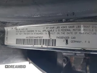 1998 Audi A4 с VIN WAUCB28DXWA078537, выставлен на аукционе IAAI как лот 41618778 с пробегом 234 824 миль миль и . История ставок и продаж доступна на DreamBid. Изображение 9.