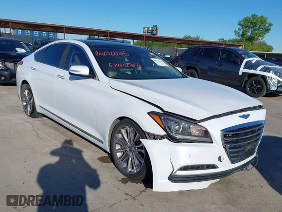 2015 Hyundai Genesis 3.8L z VIN KMHGN4JEXFU051407, wystawiony jako IAAI lot #42136025 z przebiegiem 121 139 mil mil oraz . Historia ofert i sprzedaży dostępna na DreamBid. Obrazek 1.