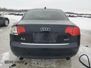 2007 Audi A4 2.0T with VIN WAUAF78E47A093098, listed as a Copart auction lot 86976454 with 98,237 mi miles and Clean Title. Bid and sale history available at carsss.com. Image 6.