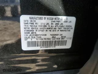 2023 Nissan ARIYA ENGAGE with VIN JN1CF0BB8PM710165, listed as a Copart auction lot 63863414 with 4,921 mi miles and Salvage Title. Bid and sale history available at carsss.com. Image 12.