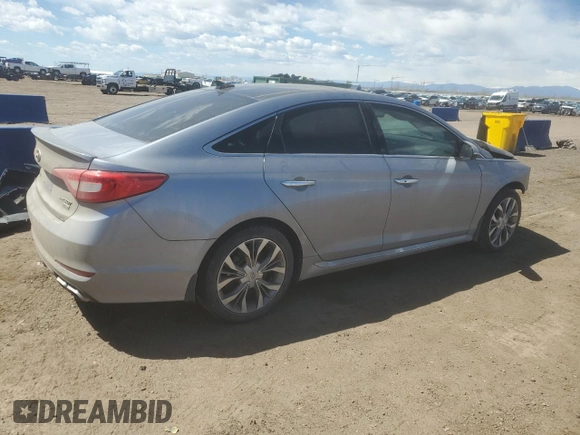 2015 Hyundai Sonata Limited z VIN 5NPE34AB5FH163789, wystawiony jako Copart lot #53722105 z przebiegiem 89 558 mil mil oraz Szkoda całkowita • Salvage title. Historia ofert i sprzedaży dostępna na DreamBid. Obrazek 3.