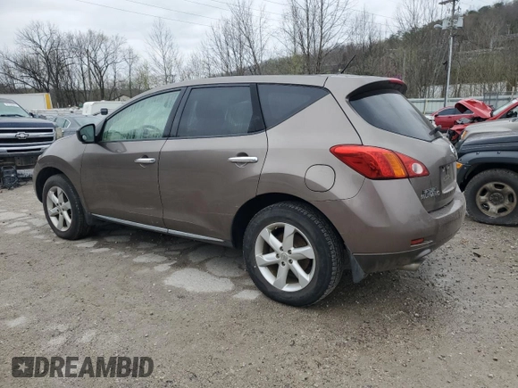 2009 Nissan Murano S with VIN JN8AZ18WX9W207406, listed as a Copart auction lot 51502925 with Not Provided miles and Salvage Title. Bid and sale history available at carsss.com. Image 2.