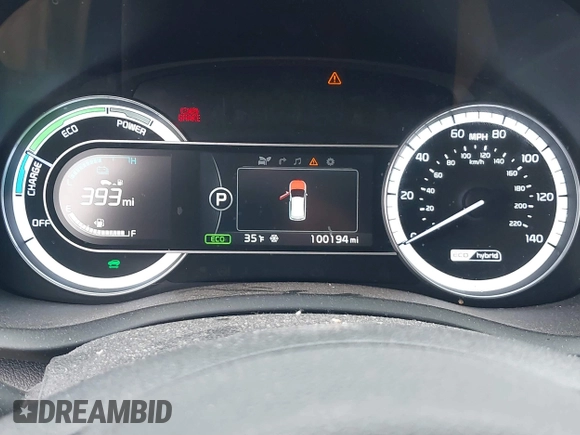 2017 Kia Niro Touring with VIN KNDCE3LC0H5040261, listed as a IAAI auction lot 41751900 with 100,194 mi miles. Bid and sale history available at carsss.com. Image 7.