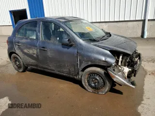 2017 Nissan Micra S with VIN 3N1CK3CP9HL267026, listed as a Copart auction lot 52287265 with Not Provided miles and Salvage Title. Bid and sale history available at DreamBid. Image 4.