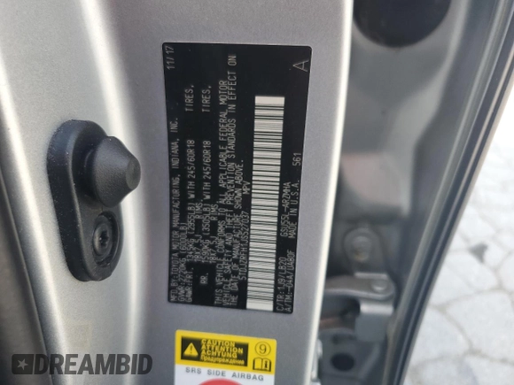 2018 Toyota Highlander SE with VIN 5TDJZRFH1JS527037, listed as a Copart auction lot 60348635 with 56,207 mi miles and Salvage title. Bid and sale history available at DreamBid. Image 13.