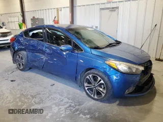 2014 Kia Forte EX with VIN KNAFX4A8XE5100826, listed as a Copart auction lot 47490905 with 123,266 mi miles and Salvage Title. Bid and sale history available at carsss.com. Image 4.