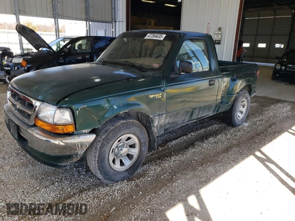 2000 Ford Ranger XL with VIN 1FTYR10V6YPB83482, listed as a Copart auction lot 47264635 with 0 mi miles and Salvage Title. Bid and sale history available at carsss.com. Image 1.