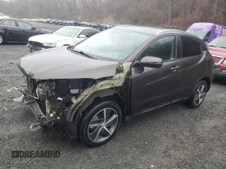2022 Honda HR-V EX-L with VIN 3CZRU6H76NM750078, listed as a Copart auction lot 48754305 with 21,385 mi miles and Salvage Title. Bid and sale history available at carsss.com. Image 1.
