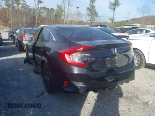 2021 Honda Civic Sedan Sport with VIN 2HGFC2F86MH532639, listed as a IAAI auction lot 41613728 with 50,071 mi miles. Bid and sale history available at carsss.com. Image 3.