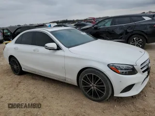 2021 Mercedes-Benz C 300 with VIN W1KWF8DB5MR645091, listed as a Copart auction lot 45657135 with 65,842 mi miles and Salvage Title. Bid and sale history available at carsss.com. Image 4.