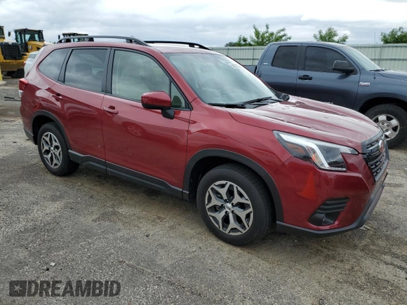 2024 Subaru Forester Premium with VIN JF2SKADC4RH426528, listed as a Copart auction lot 59957325 with 8,306 mi miles and Salvage title. Bid and sale history available at DreamBid. Image 4.