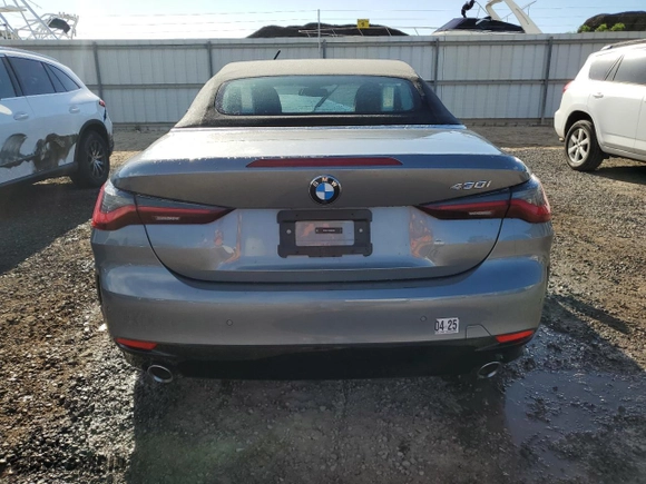 2024 BMW 4 Series 430i with VIN WBA23AT07RCR83768, listed as a Copart auction lot 81619294 with 0 mi miles and Clean Title. Bid and sale history available at carsss.com. Image 6.