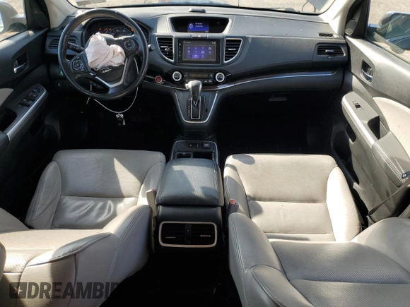 2015 Honda CR-V EX-L with VIN 2HKRM4H7XFH697788, listed as a Copart auction lot 46045635 with 106,072 mi miles and Salvage Title. Bid and sale history available at DreamBid. Image 8.