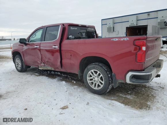 2019 Chevrolet Silverado 1500 LTZ with VIN 1GCUYGEL4KZ268621, listed as a Copart auction lot 88793135 with 65,674 mi miles and Salvage Title. Bid and sale history available at carsss.com. Image 2.