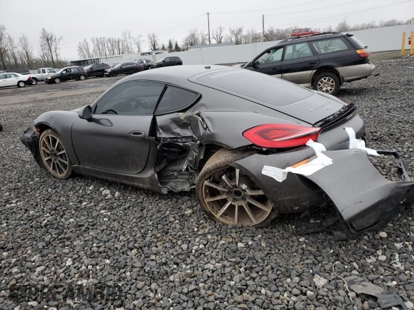 2014 Porsche Cayman with VIN WP0AA2A81EK170848, listed as a Copart auction lot 54178125 with 42,979 mi miles and Salvage Title. Bid and sale history available at DreamBid. Image 3.