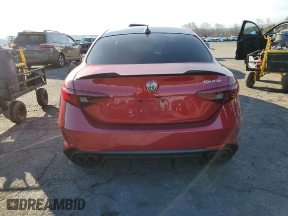 2023 Alfa Romeo Giulia Quadrifoglio with VIN ZARFAMEV2P7673589, listed as a Copart auction lot 85325654 with 14,944 mi miles and Salvage title. Bid and sale history available at DreamBid. Image 6.