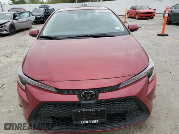 2022 Toyota Corolla LE with VIN JTDEPMAE3NJ197220, listed as a Copart auction lot 51528805 with 23,889 mi miles and Salvage Title. Bid and sale history available at carsss.com. Image 5.