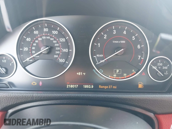 2015 BMW 4 Series 428i with VIN WBA3N3C56FK233866, listed as a IAAI auction lot 41983330 with 218,017 mi miles and . Bid and sale history available at DreamBid. Image 7.