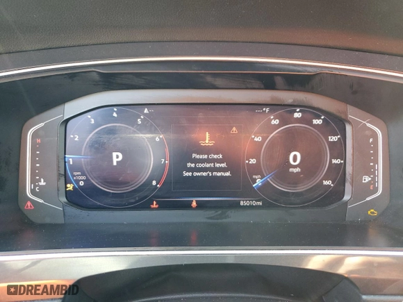 2019 Volkswagen Tiguan SE with VIN 3VV3B7AX0KM103805, listed as a Copart auction lot 45512105 with 85,010 mi miles and Salvage Title. Bid and sale history available at carsss.com. Image 9.