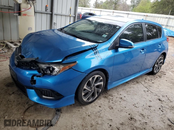 2016 Scion iM with VIN JTNKARJE9GJ521416, listed as a Copart auction lot 49385435 with 81,750 mi miles and Salvage Title. Bid and sale history available at carsss.com. Image 1.