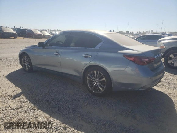 2018 Infiniti Q50 3.0t LUXE with VIN JN1EV7AP9JM352079, listed as a Copart auction lot 71255704 with 54,931 mi miles and Salvage Title. Bid and sale history available at carsss.com. Image 2.