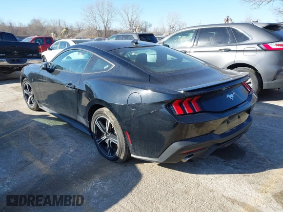 2024 Ford Mustang EcoBoost with VIN 1FA6P8TH1R5120532, listed as a IAAI auction lot 41756097 with 24,467 mi miles. Bid and sale history available at carsss.com. Image 3.
