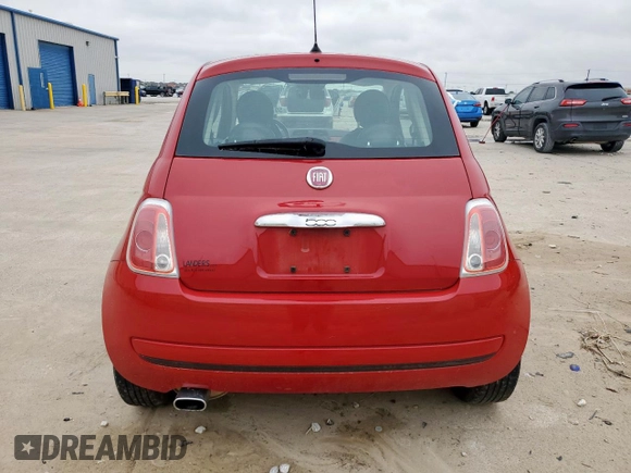 2013 FIAT 500 Pop with VIN 3C3CFFAR7DT674168, listed as a Copart auction lot 59771195 with 70,354 mi miles and Salvage title. Bid and sale history available at DreamBid. Image 6.
