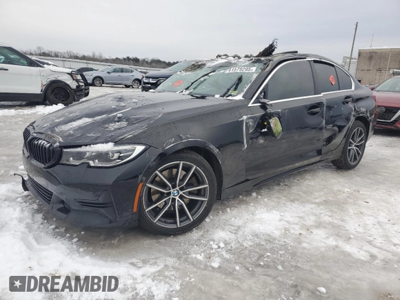 2019 BMW 3 Series 330i xDrive with VIN 3MW5R7J57K8B02478, listed as a Copart auction lot 41579295 with Not Provided miles and Salvage Title. Bid and sale history available at DreamBid. Image 1.
