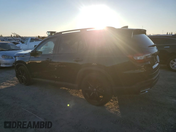 2025 Honda Pilot Black Edition with VIN 5FNYG1H98SB007175, listed as a Copart auction lot 83858404 with 1,974 mi miles and Salvage Title. Bid and sale history available at carsss.com. Image 2.