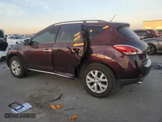 2014 Nissan Murano LE with VIN JN8AZ1MU5EW419256, listed as a Copart auction lot 87740975 with 71,515 mi miles and Salvage Title. Bid and sale history available at carsss.com. Image 2.