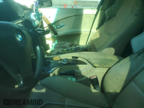 2013 BMW 5 Series 535i xDrive with VIN WBAFU7C5XDDU66464, listed as a Copart auction lot 62355345 with Not provided miles and Salvage title. Bid and sale history available at DreamBid. Image 7.