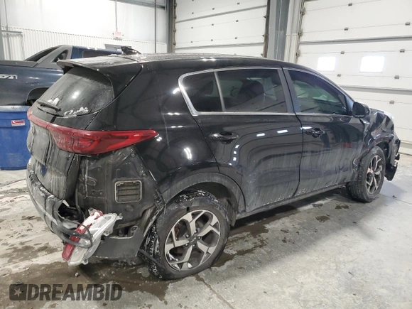 2022 Kia Sportage LX with VIN KNDPMCAC1N7947012, listed as a Copart auction lot 45595775 with 72,553 mi miles and Salvage Title. Bid and sale history available at carsss.com. Image 3.
