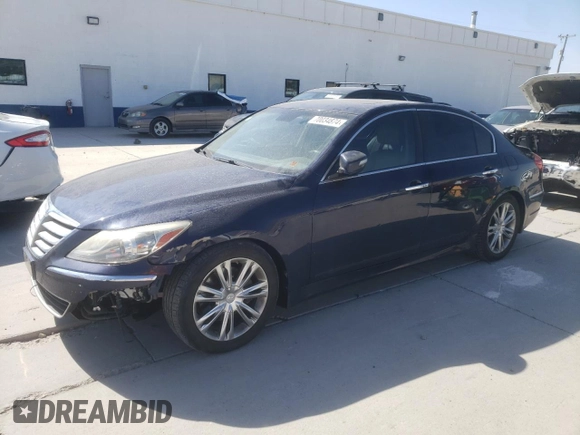 2013 Hyundai Genesis 3.8L with VIN KMHGC4DD3DU213349, listed as a Copart auction lot 70034874 with 114,648 mi miles and Salvage Title. Bid and sale history available at carsss.com. Image 1.