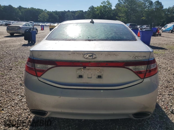 2014 Hyundai Azera Limited with VIN KMHFH4JG1EA424029, listed as a Copart auction lot 61127415 with 209,844 mi miles and Clean title. Bid and sale history available at DreamBid. Image 6.