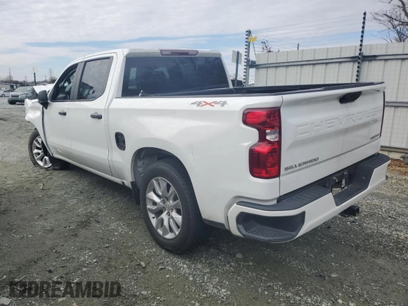 2022 Chevrolet Silverado 1500 Custom with VIN 1GCPDBEK4NZ522349, listed as a Copart auction lot 85862274 with 15,747 mi miles and Salvage Title. Bid and sale history available at carsss.com. Image 2.