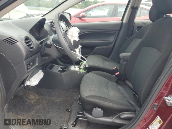 2023 Mitsubishi Mirage ES with VIN ML32FUFJ2PHF04274, listed as a Copart auction lot 58464685 with 23,627 mi miles and Salvage title. Bid and sale history available at DreamBid. Image 7.
