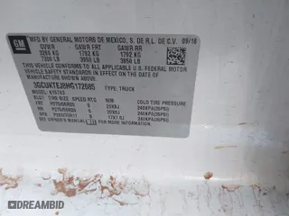 2017 Chevrolet Silverado 1500 High Country with VIN 3GCUKTEJ8HG172685, listed as a IAAI auction lot 41030890 with 113,688 mi miles. Bid and sale history available at carsss.com. Image 9.